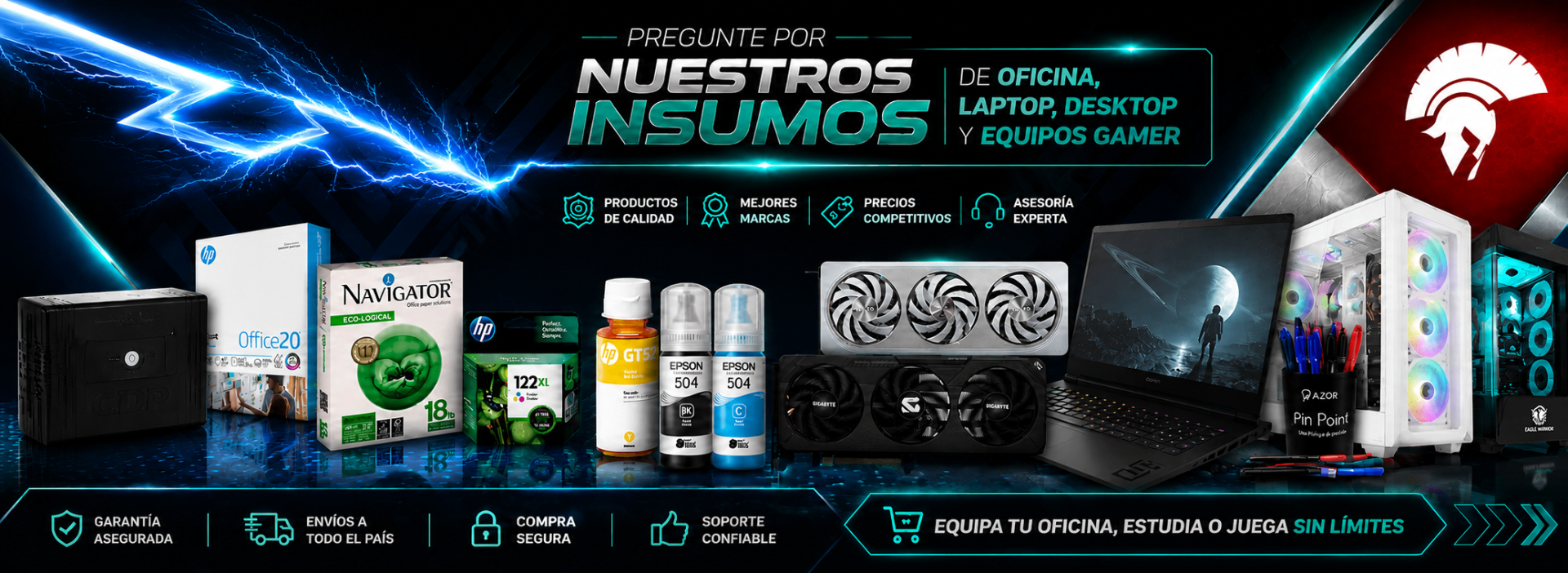 Alkimaca · Insumos de oficina, laptops, desktop y equipos gamer